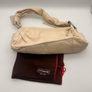 Coach vintage Parker shoulder bag leather beige with dustbag